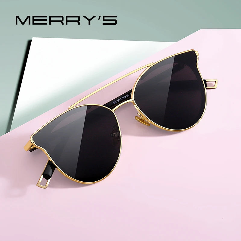 MERRYS DESIGN Women Fashion Cat Eye Sunglasses Ladies Luxury Brand Trending Sun glasses UV400 Protection S8085G