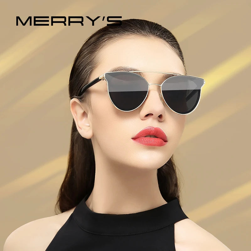 MERRYS DESIGN Women Fashion Cat Eye Sunglasses Ladies Luxury Brand Trending Sun glasses UV400 Protection S8085G