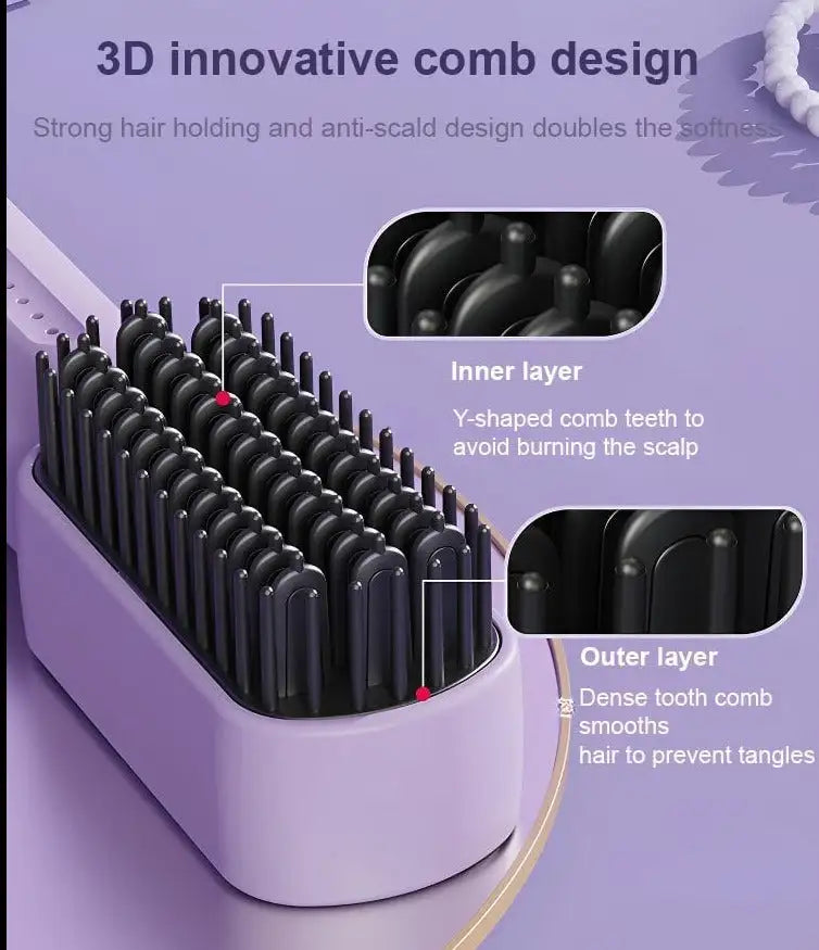 Wireless Hair Straightener Comb