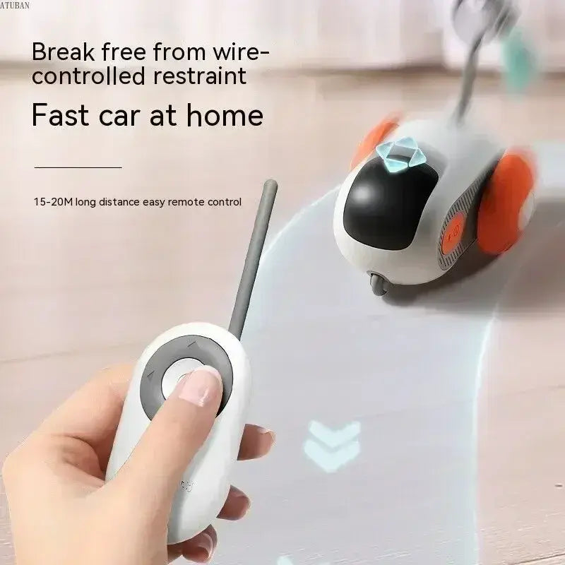 Interactive Cat Toy Car