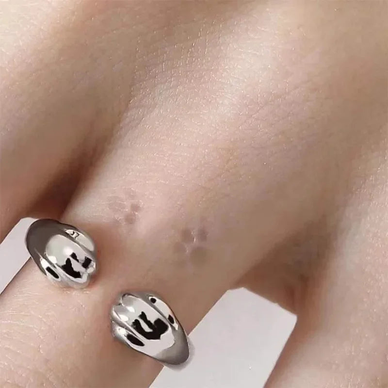 Cute Cat Claw Ring Ladies Adjustable Simple Fashion Jewelry Rings Banquet Party Birthday Present Woman Wedding Rings Open Ring