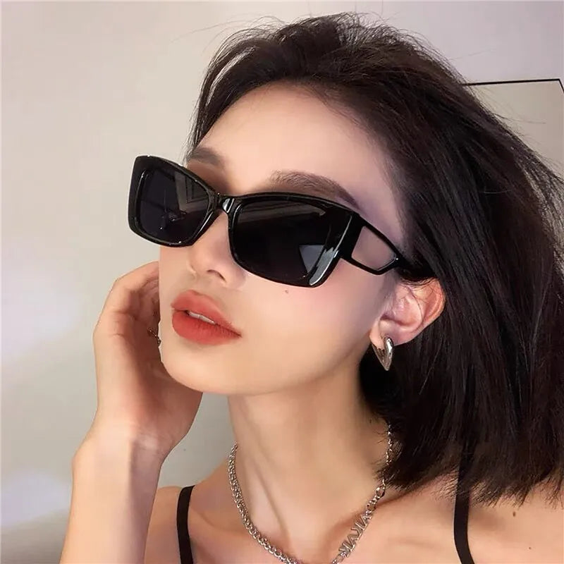 2023 Fashion Cat Eye Sunglasses Women Luxury SunGlasses For Ladies Classic Rectangle Driving Eyewear UV400