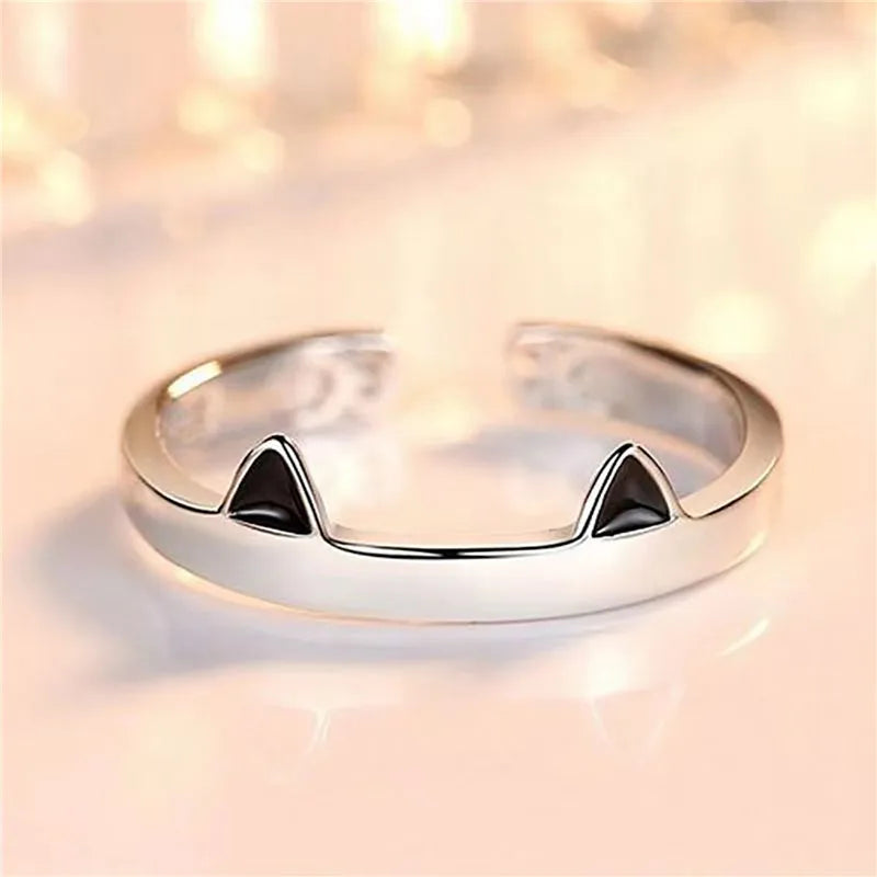 Pink Cute Cat Claw Ring Ladies Opening Adjustable Jewelry Ring Ladies Party Birthday Wedding Ring Wholesale