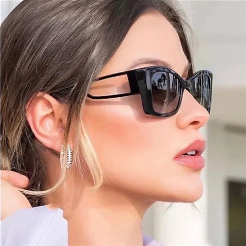 2023 Fashion Cat Eye Sunglasses Women Luxury SunGlasses For Ladies Classic Rectangle Driving Eyewear UV400