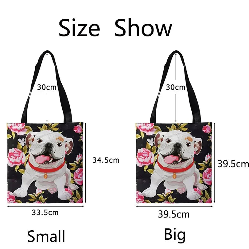 Funny Cat Cosplay Mona Lisa  Print Women Oil Painting Cat Tote Bags Fashion  Handbag High Capacity Canvas Ladies Shopping Bag