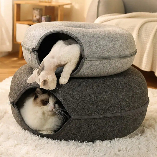 Donut Cat Tunnel Bed