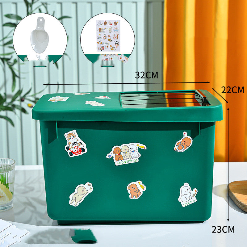 Cat Dog Food Storage Bucket Food Bucket Storage Box